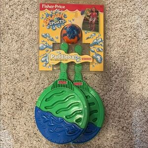 Fisher-Price Green and Blue Paddle ball Toy